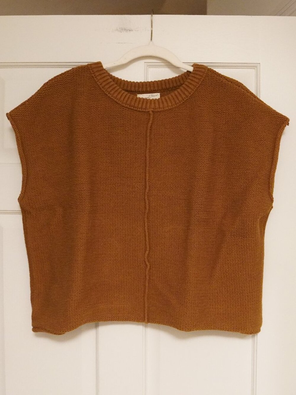 Universal Thread Brown Knit Sweater Vest Top Size Large